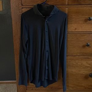 Long sleeve Lululemon collared button down shirt